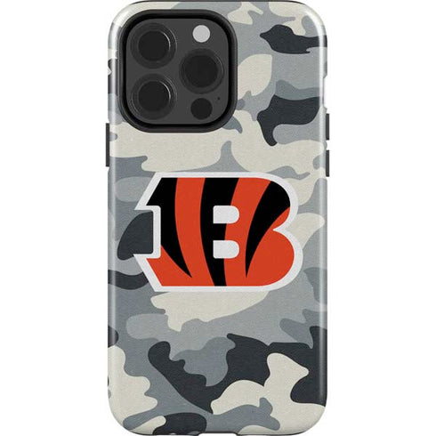 NFL Cincinnati Bengals Camo iPhone 15 Pro Impact Case